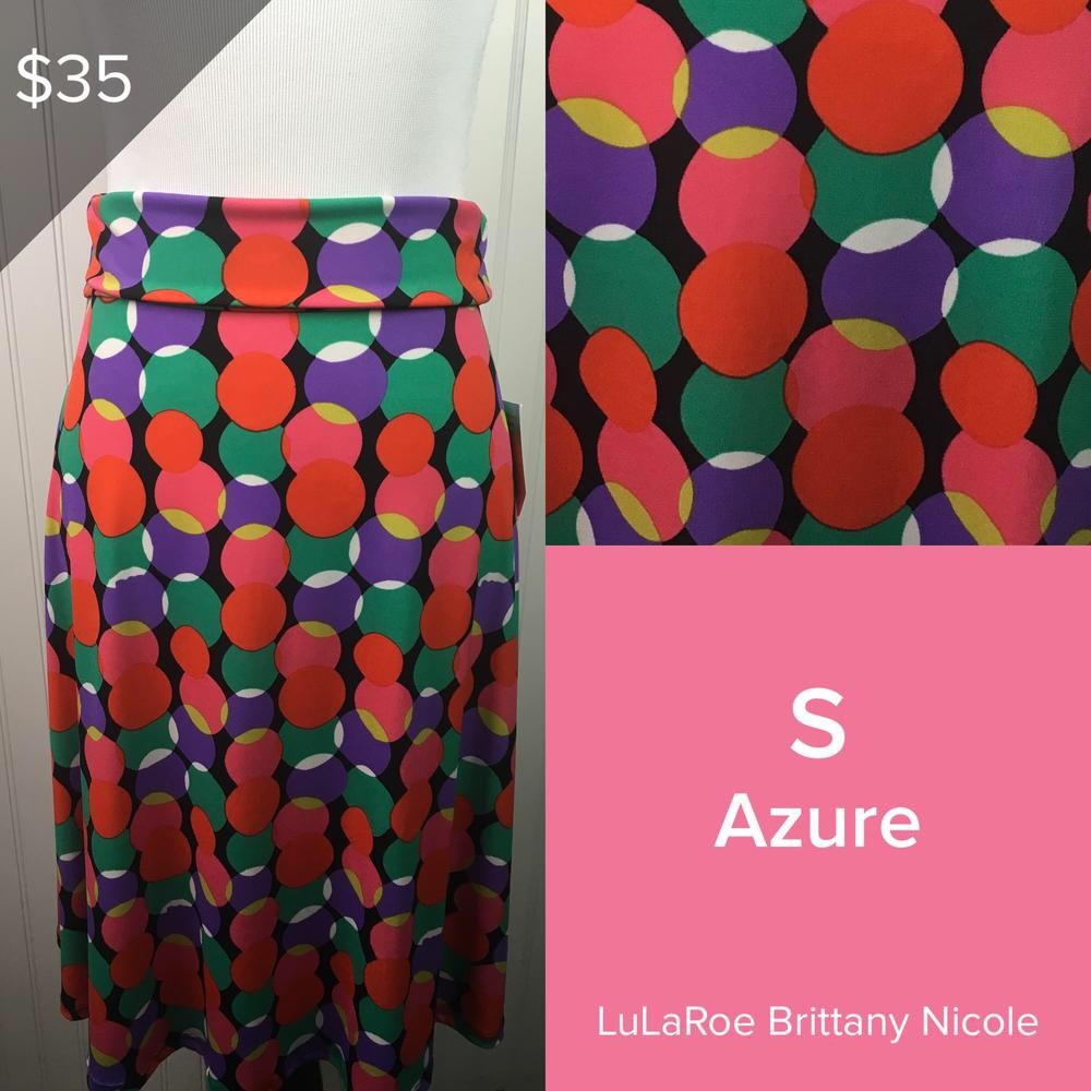 BNWT Small azure LuLaRoe